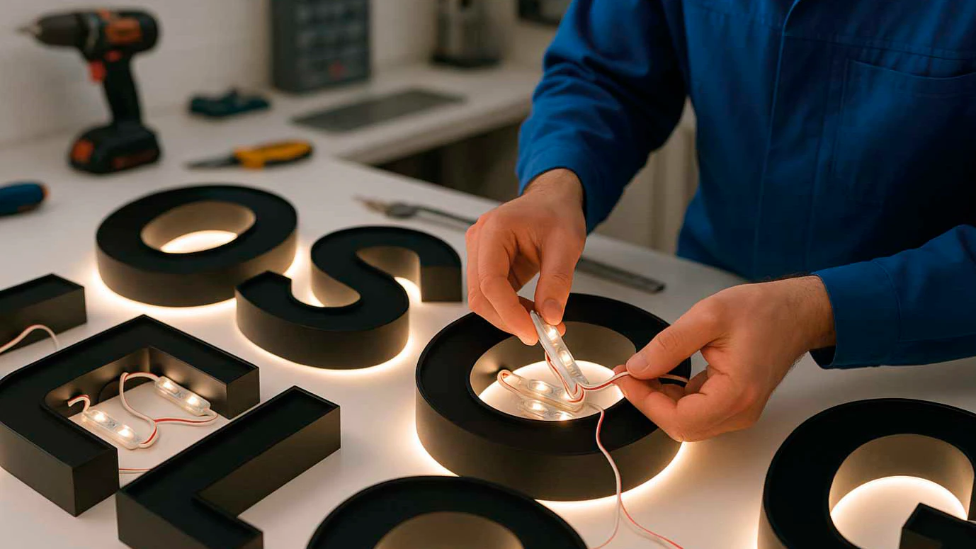 illuminated letter o