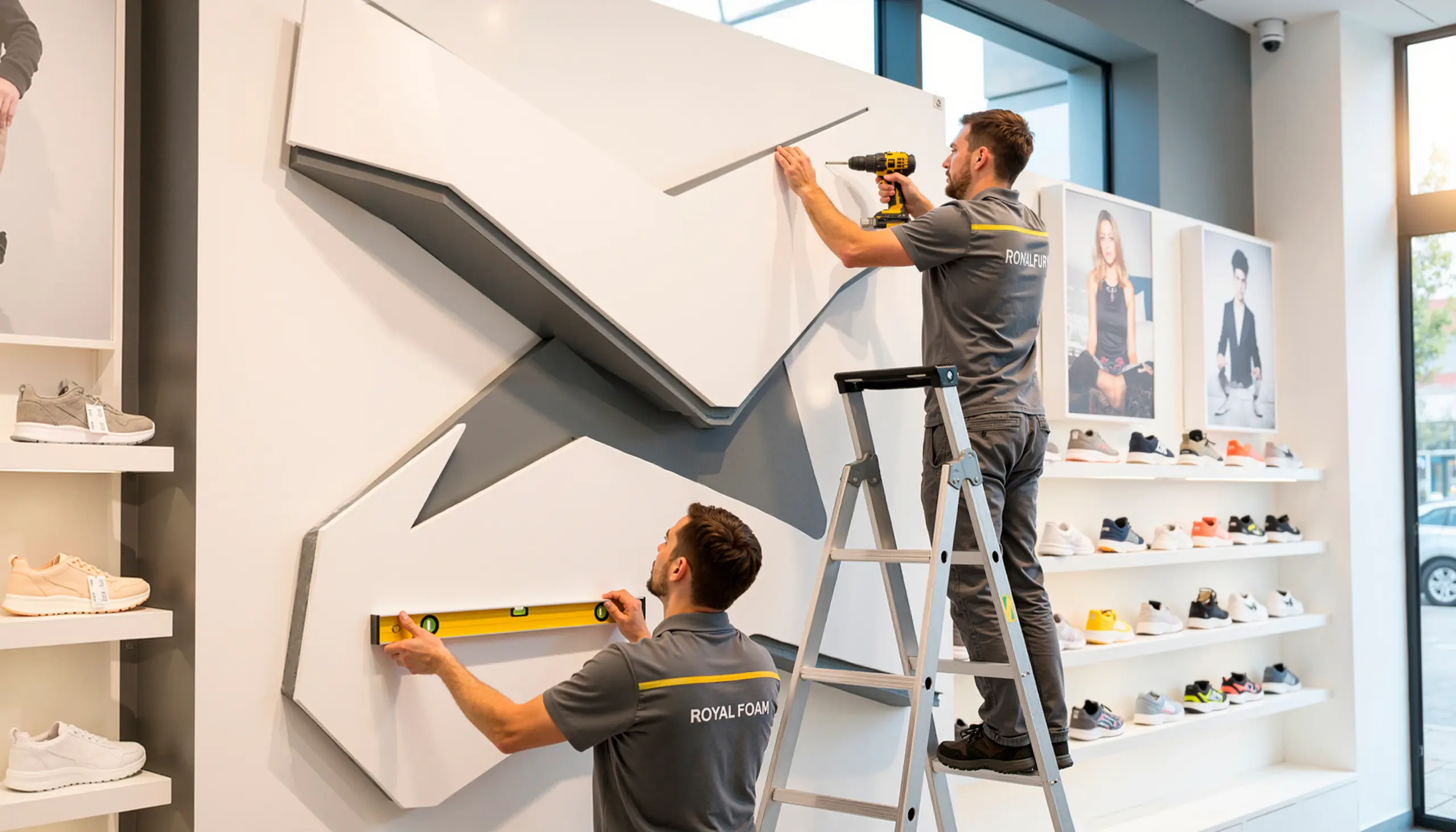 retail fixture installation