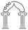 wedding arch collonades