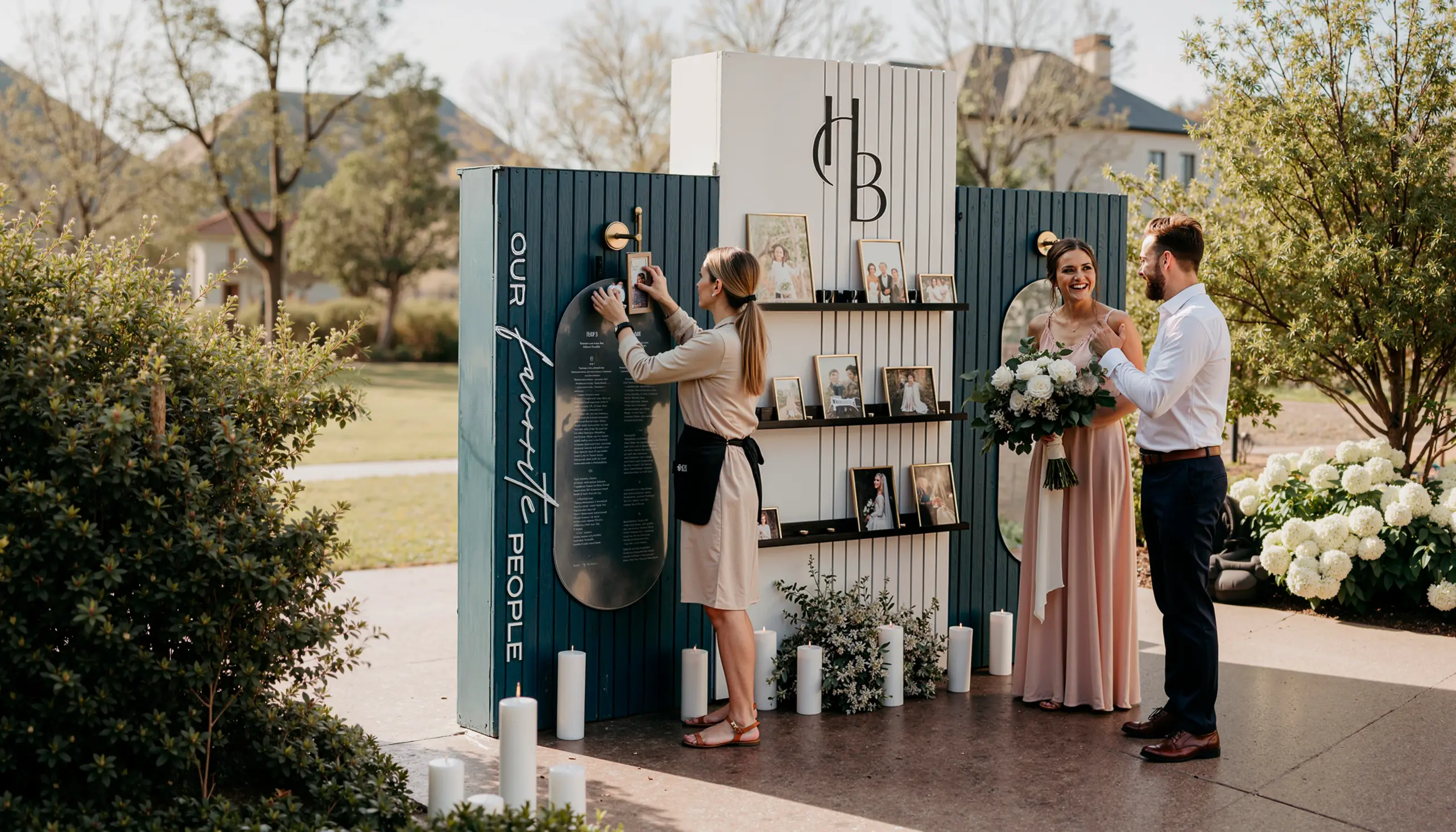 wedding arch columns