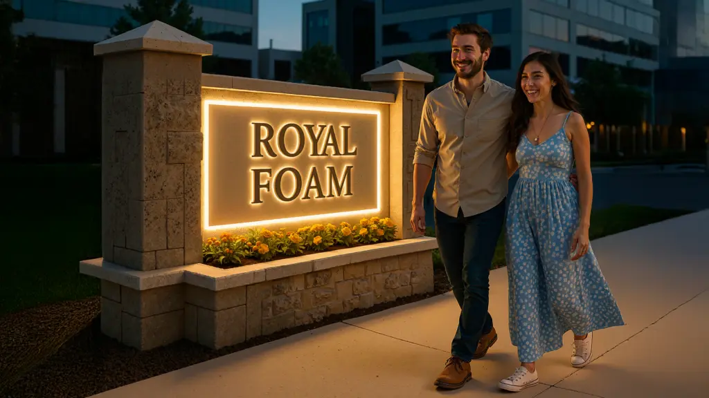 architectural foam monument sign