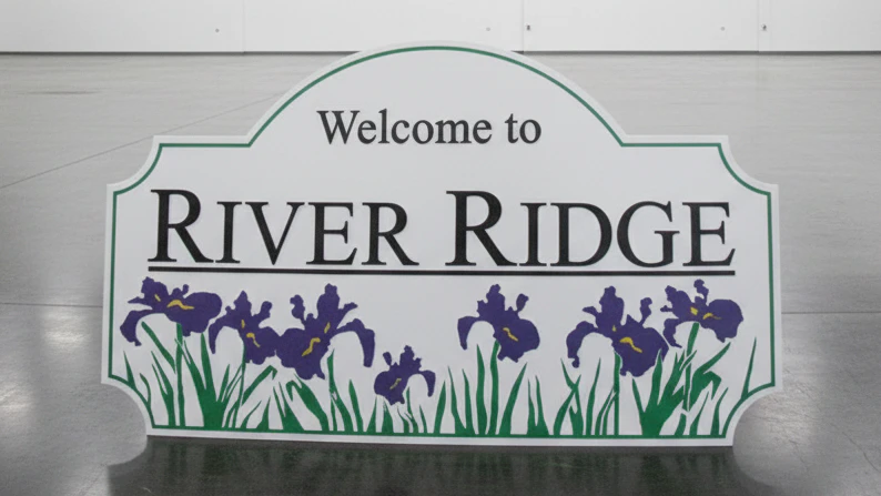 custom foam routed signs